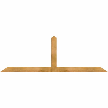 Ekena Millwork Portland Rough Sawn Timber Gable Bracket, Western Red Cedar, 84"W x 28"H x 2"D x 4"F, 8/12 Pitch GBW084X28X0204POR00RWR